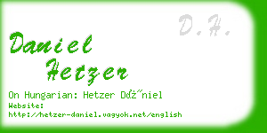 daniel hetzer business card
